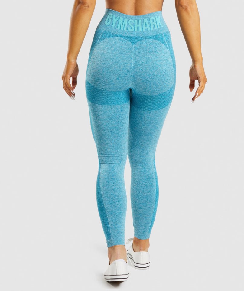 Legginsy Gymshark Flex High Waisted Damskie Niebieskie | PL 483VLJ